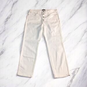 J Crew Jeans Womens 31 White Pants Vintage Straight